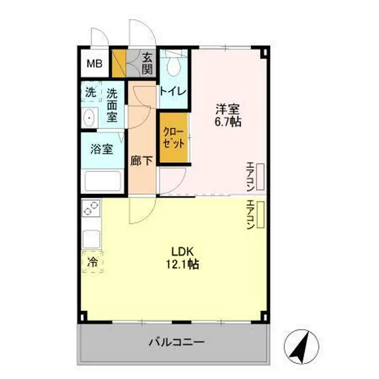 ファーストクライム 2階階 間取り