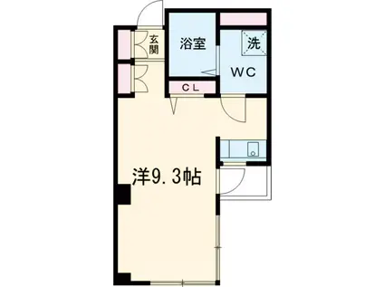 メゾンドアスコット(ワンルーム/2階)の間取り写真