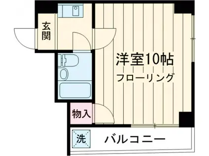 ハイム仙川ツイン(1K/2階)の間取り写真