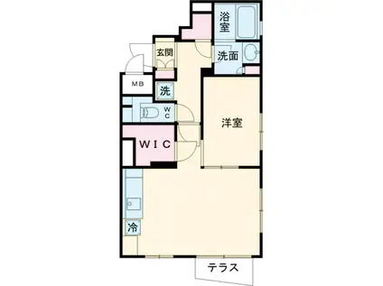ASTILE用賀Ⅱ(1LDK/2階)の間取り写真