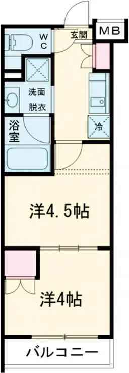 ハーモニーレジデンス中野本町パークサイド 4階階 間取り