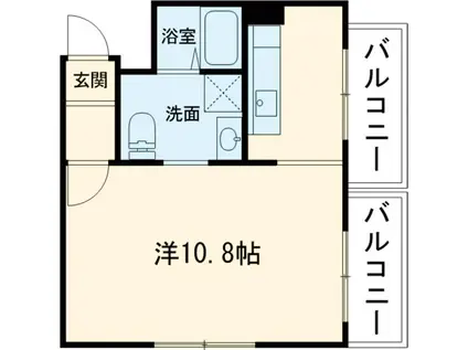 GARNET RESIDENCE 北野白梅町一番(1K/3階)の間取り写真