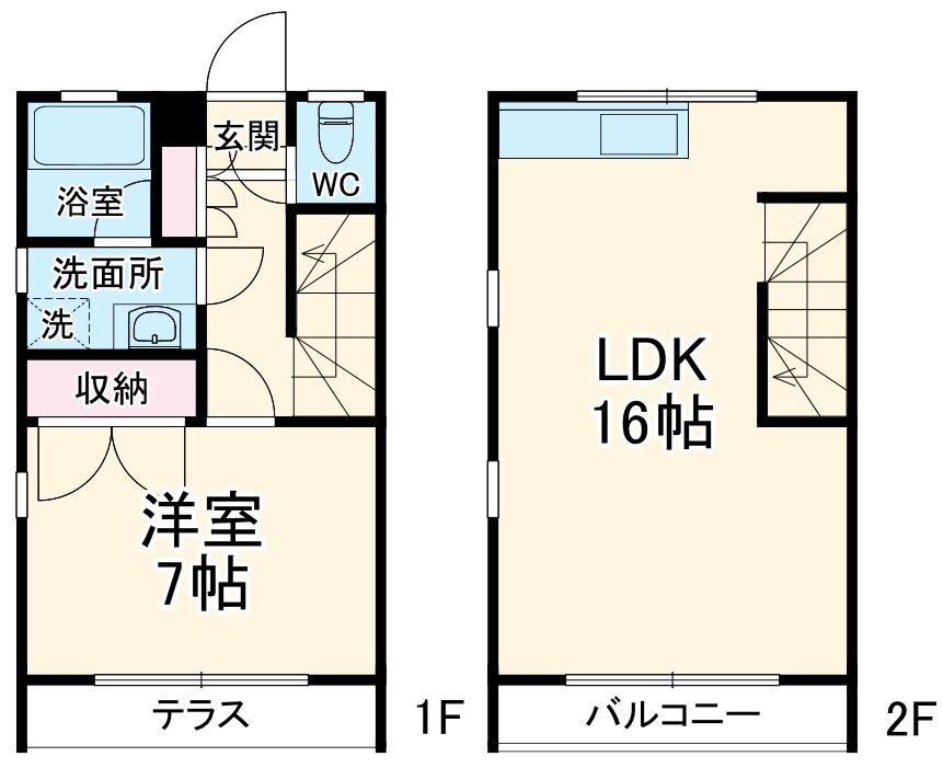 ＳＯＵＴＨ　ＴＯＷＮ　Ⅱ(1LDK)の間取り写真