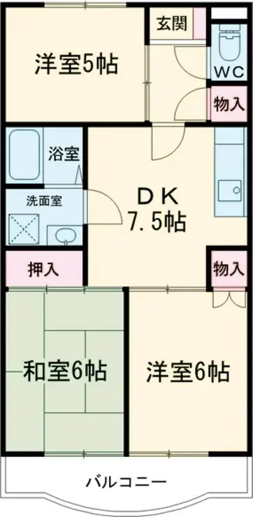 サンフラワー桜台 1階階 間取り