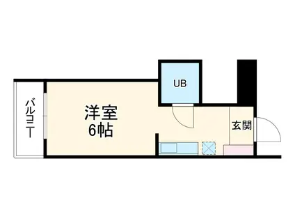 シルフィード西船橋(ワンルーム/2階)の間取り写真