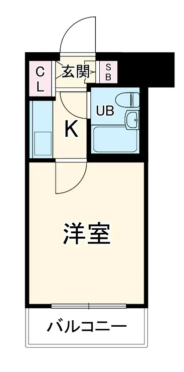 クリオ日の出町弐番館 2階階 間取り