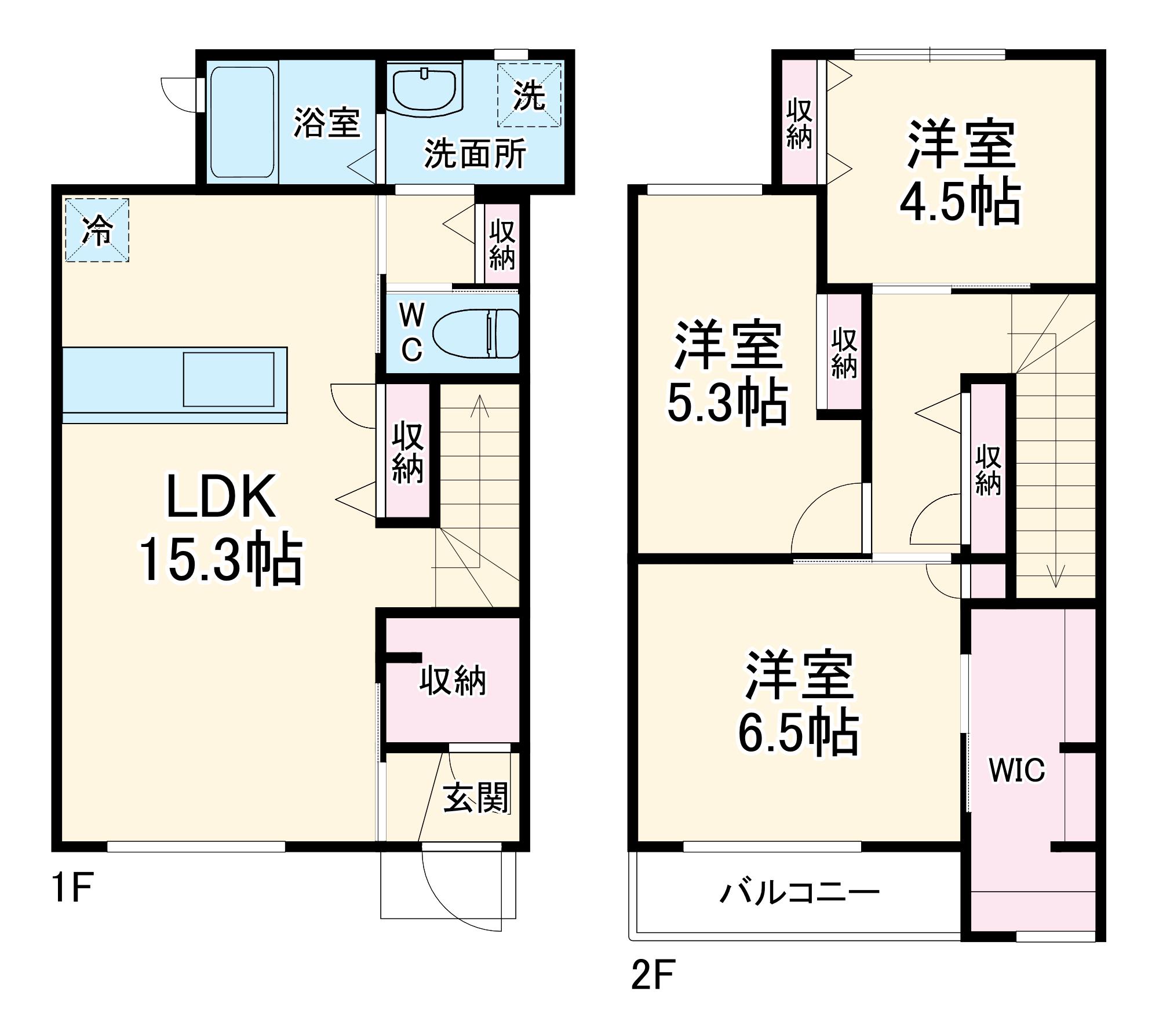 パルティーレⅢ(3LDK)の間取り写真