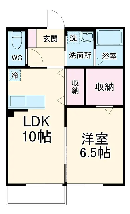 ヴィラ・エルメゾン 1階階 間取り
