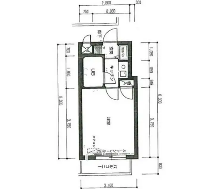 キャッスルマンション東寺尾 4階階 間取り