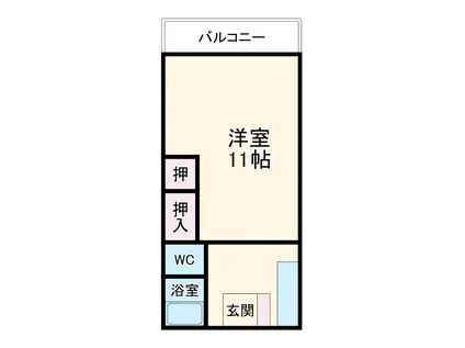 美津乃マンション(1DK/4階)の間取り写真