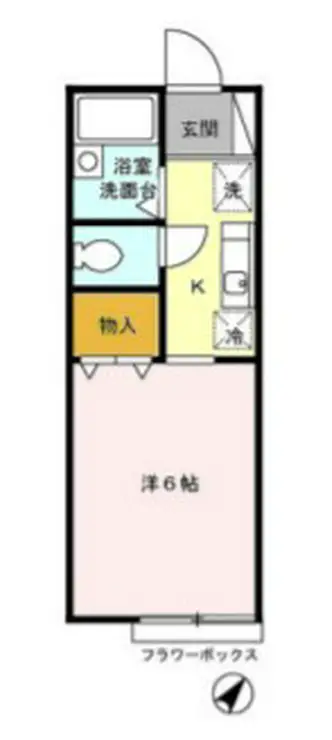 シャンブル・ヤマモト 1階階 間取り