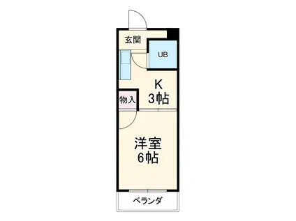 四季の里 弐番館(1K/4階)の間取り写真