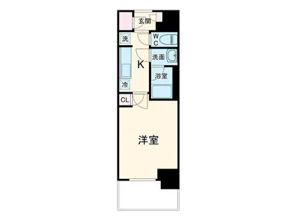 スプランディッド新横浜(1K/4階)の間取り写真