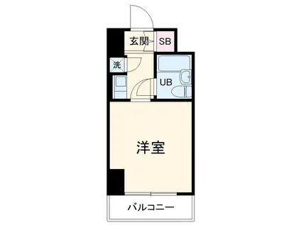 クリオ阪東橋壱番館(1K/8階)の間取り写真