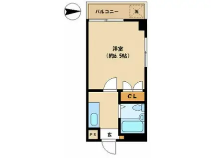 マンションKAMATA NO.6(1K/3階)の間取り写真