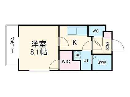 ACCORD(1K/3階)の間取り写真