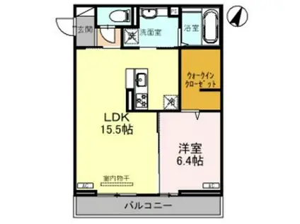 AVANZA BERL Ⅱ(1LDK/3階)の間取り写真