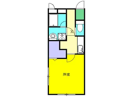 ジ・アパートメント荻窪Ⅲ(1K/2階)の間取り写真