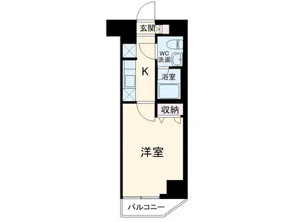 コンシェリア横濱南 LE VENT VERT(1K/7階)の間取り写真