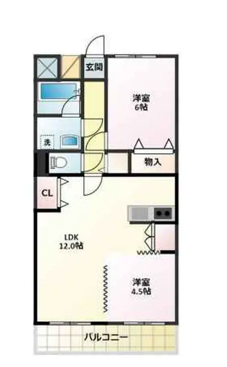 シャルムベルシー 2階階 間取り