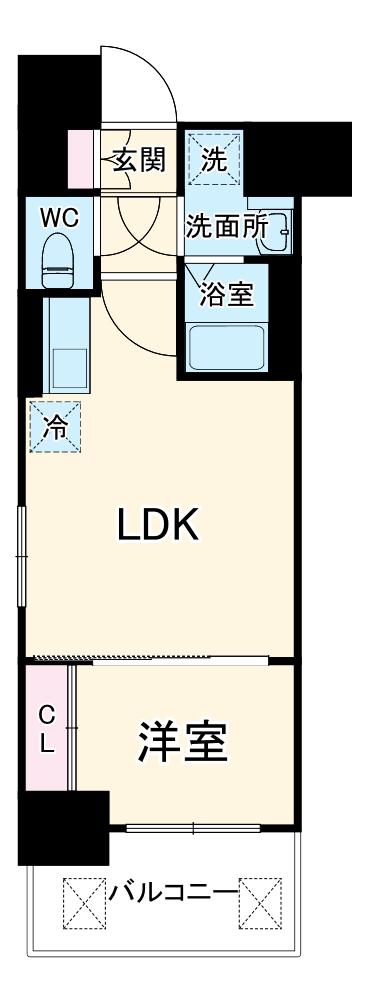 CREST TAPP大曽根Ⅱ(1LDK/2階)の間取り写真
