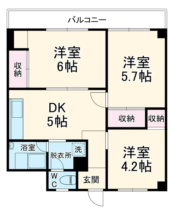 第3森ビル 3階階 間取り