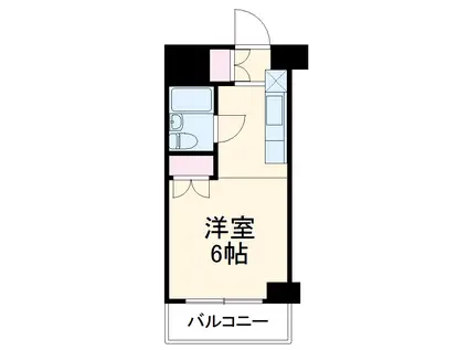 シャルレ橋本(1K/3階)の間取り写真