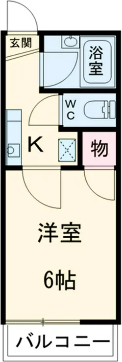 フラットアイトーン 1階階 間取り