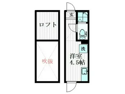 リアナ上石神井アパートメント(ワンルーム/1階)の間取り写真