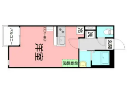 フォルケホイスコーレ湘南(ワンルーム/1階)の間取り写真