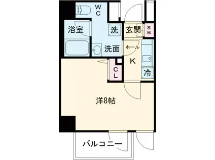 ラフィスタ中板橋Ⅱ(1K/5階)の間取り写真