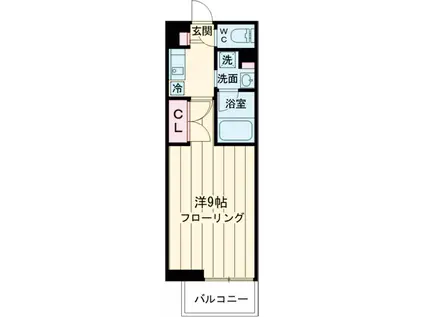 オーキッドテラス高円寺(1K/10階)の間取り写真
