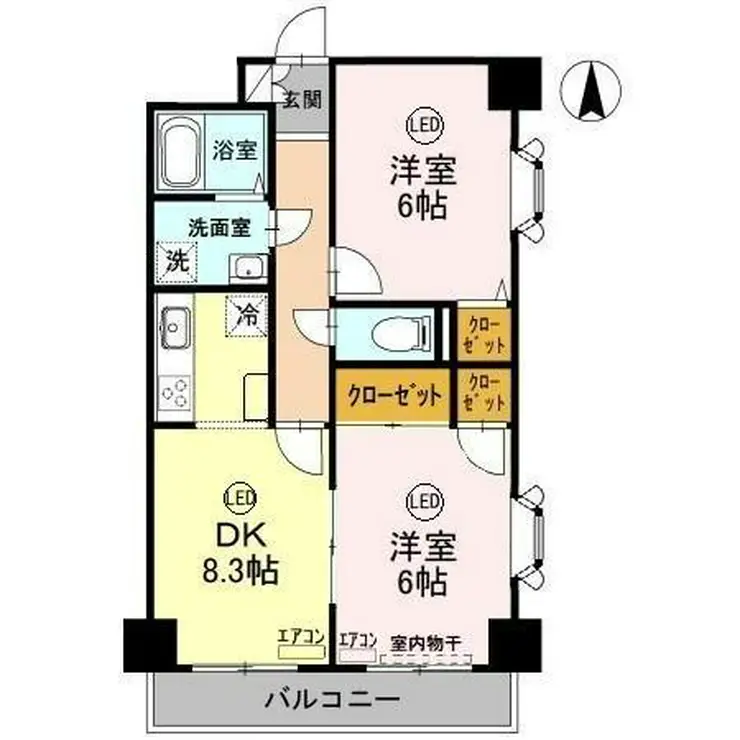 柚の木マンション 4階階 間取り
