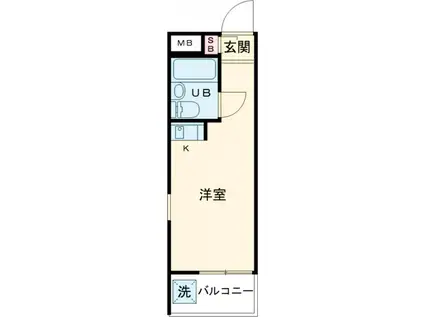 シティコア新宿(ワンルーム/1階)の間取り写真