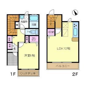 ヴィーゼ(1LDK)の間取り写真
