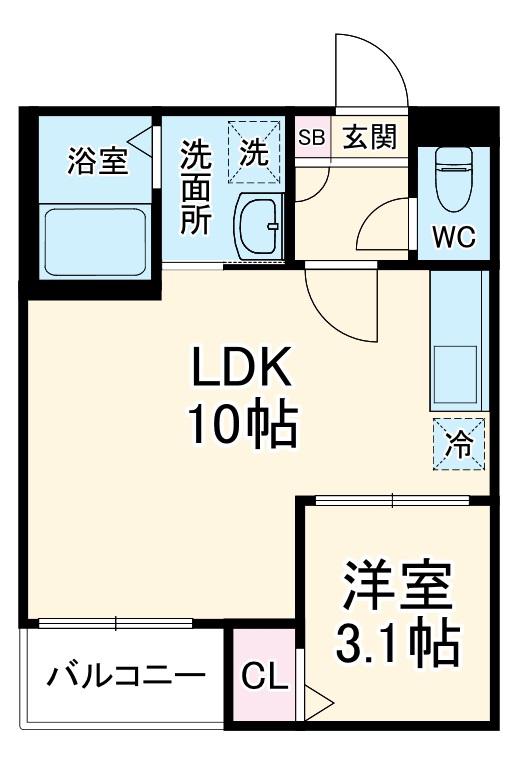 GRANDBLUE SHOHOⅡ(1LDK/1階)の間取り写真