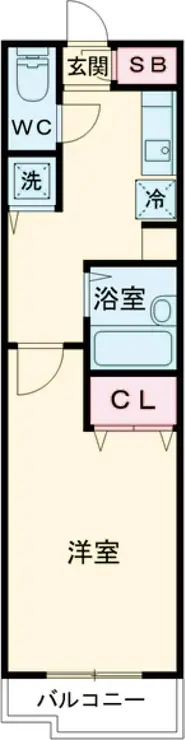 スカイコート八王子第5 14階階 間取り