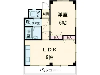 ドルトワール篠崎(1LDK/3階)の間取り写真