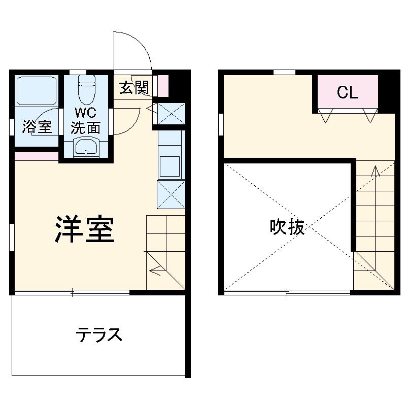 LIGHT SQUARE(1K)の間取り写真