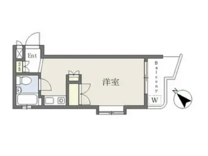 アルバ川名(ワンルーム/4階)の間取り写真