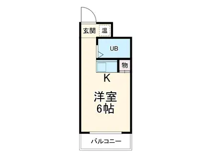 ハートイン元八事(ワンルーム/1階)の間取り写真