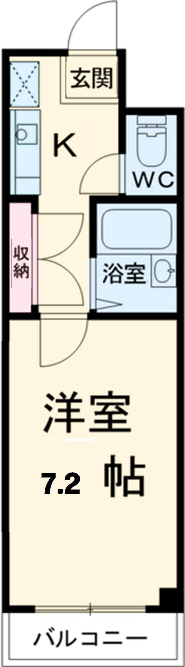 AKBLD.Ⅵ(1K/3階)の間取り写真
