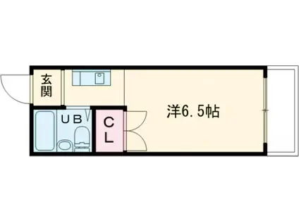 アスカ太田(1K/3階)の間取り写真