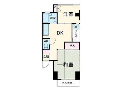 池田マンション(2DK/2階)の間取り写真