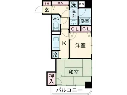 ダイアパレスステーションプラザ前橋Ⅱ(2K/3階)の間取り写真