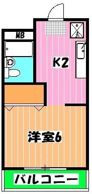 グランドメゾン本中山(1K/3階)の間取り写真