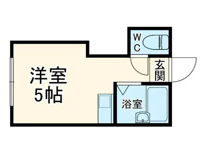 クリスタルヴィラ弘明寺(ワンルーム/2階)の間取り写真