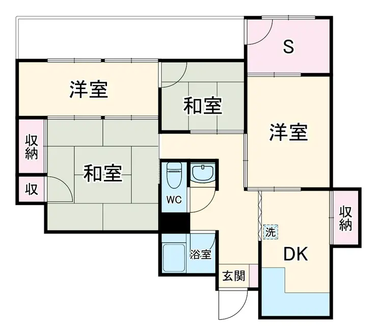 三殿台マンション 3階階 間取り