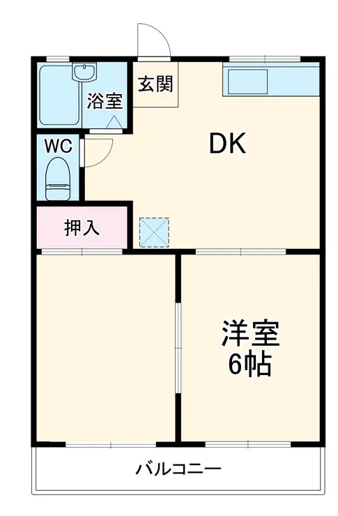 東宮前ハイツ 2階階 間取り