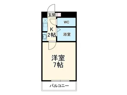 CREX大曽根(1K/2階)の間取り写真